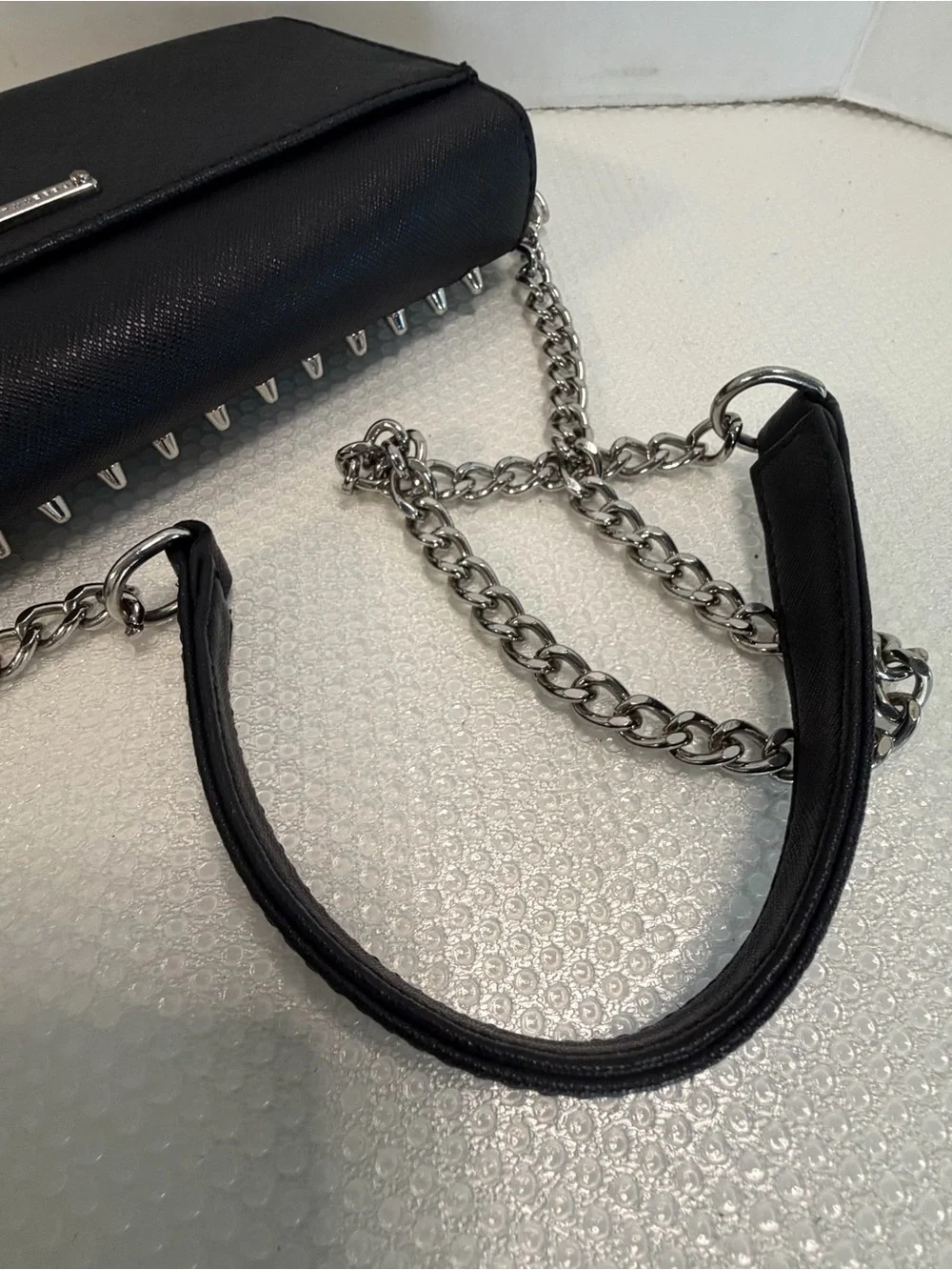 Rebecca Minkoff Black Studded Envelope Wristlet